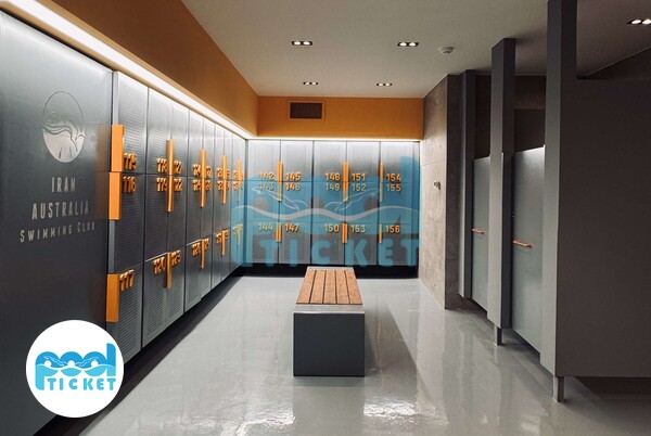 رخت‌کن استخر کوثر مشهد (ایران - استرالیا) عکس