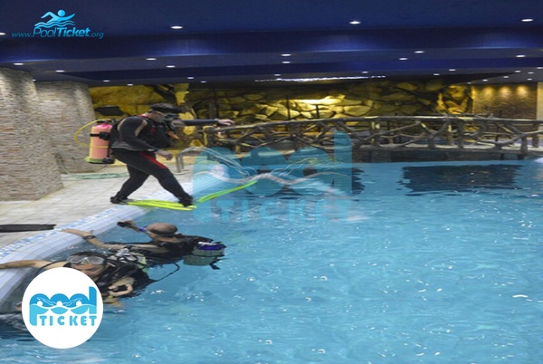 تصاویر فضای غواصی استخر دلفین سفید تبریز