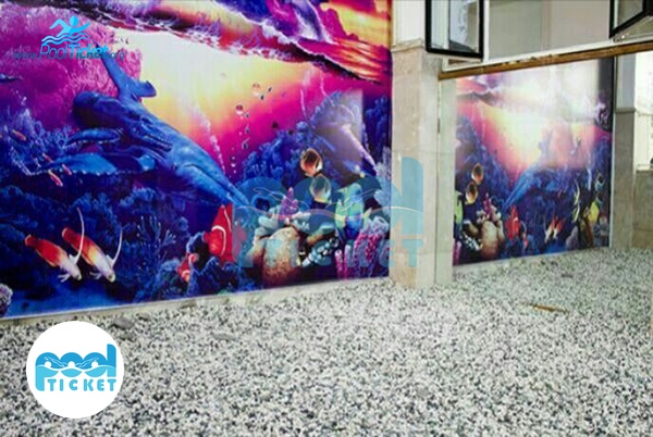 عکس محوطه استخر زعفرانیه تهران