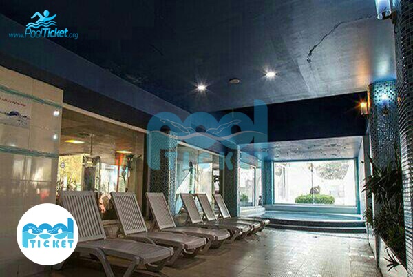 تصویر محوطه استخر چهار فصل باشگاه انقلاب تهران