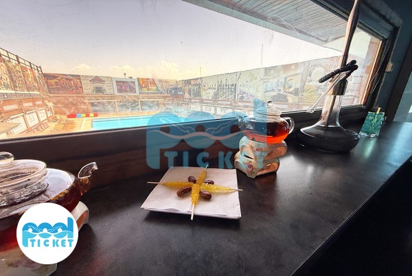 کافی شاپ استخر چهارفصل و روباز هودین و هورام تهرانسر تصویر