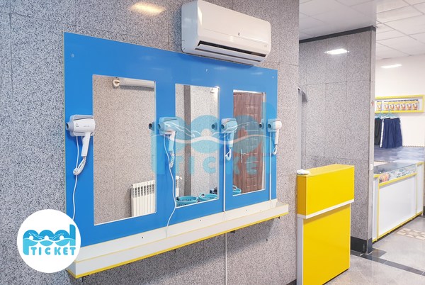 سالن آینه استخر کارگران قم عکس