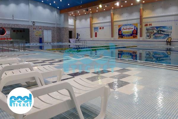 تصویر تخت های استخر ایثار قم