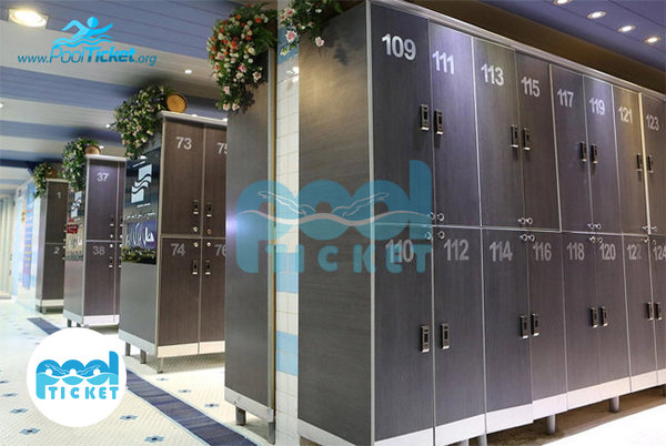 تصویر رخت‌کن استخر بانوان هتل ارم تهران