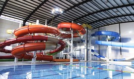 تصویر استخر و سرسره های پارک آبی و استخر پرشین فردیس