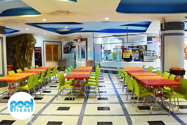 عکس بوفه سرزمین موج های خروشان مشهد