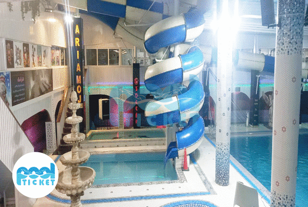 عکس سرسره پیچشی پارک آبی آریا موج کرج