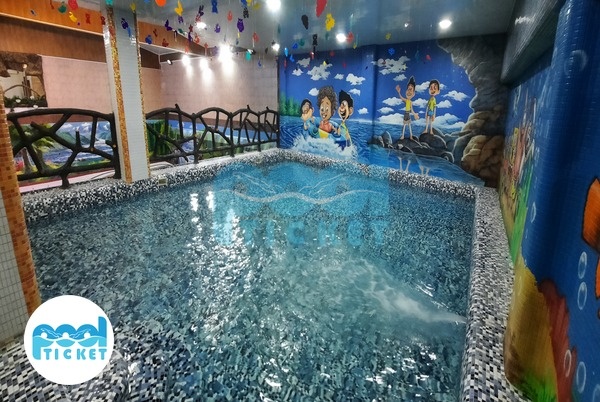 تصاویر استخر کودکان پارک آبی الماس ممقان