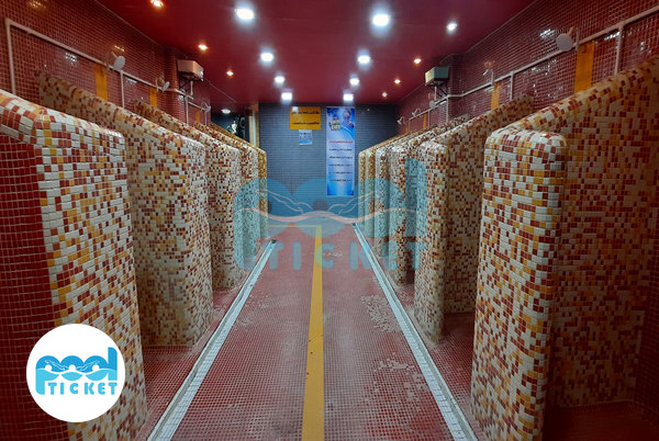 تصویر دوش‌های پارک آبی الماس ممقان