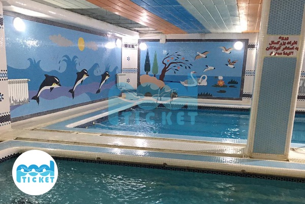 عکس‌های استخر آبی بهار خزانه بخارایی تهران