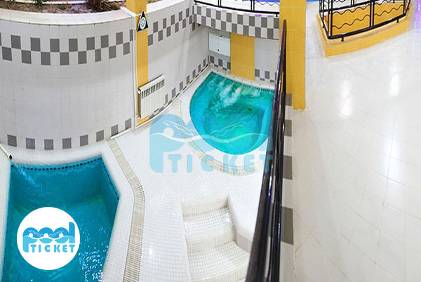 جکوزی و حوضچه آب سرد استخر گل سنگ تهران عکسها