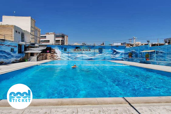 تصویر استخر چهارفصل و روباز بارانا شیراز