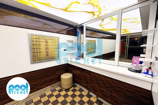 محوطه رختکن استخر چهارفصل و روباز هودین و هورام تهرانسر تصاویر