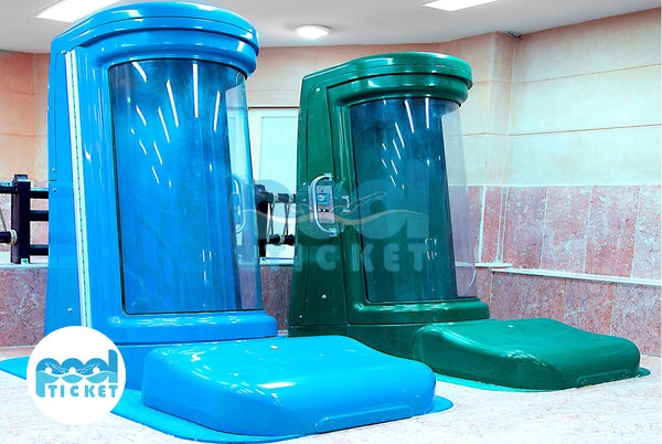 سرسره سقوط آزاد پارک آبی سرزمین موج های آبی مشهد