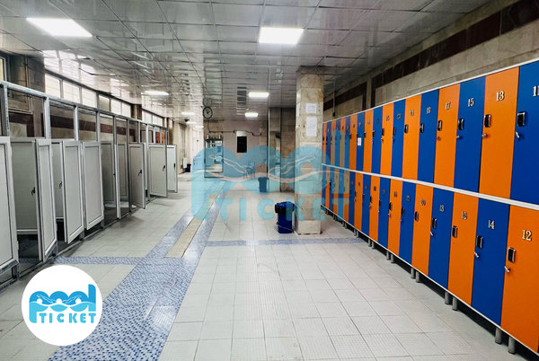 تصویر فضای کمد و رختکن استخر شریعتی یافت آباد تهران