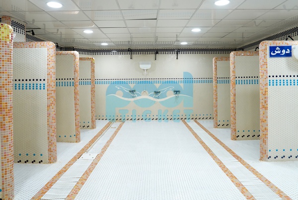 محوطه دوش استخر پاسارگاد کرج