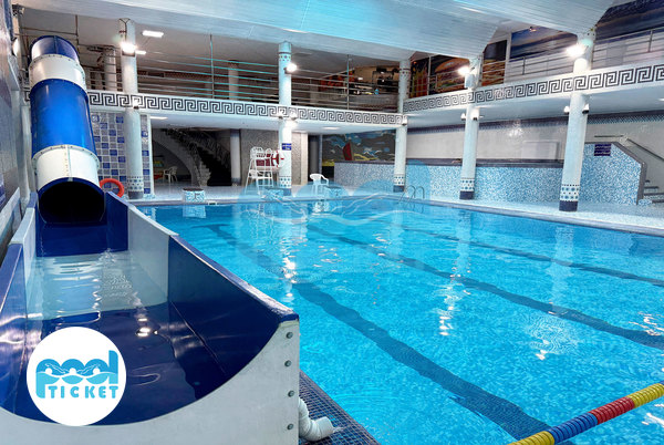 عکس سرسره و استخر طاق کسری اقدسیه تهران