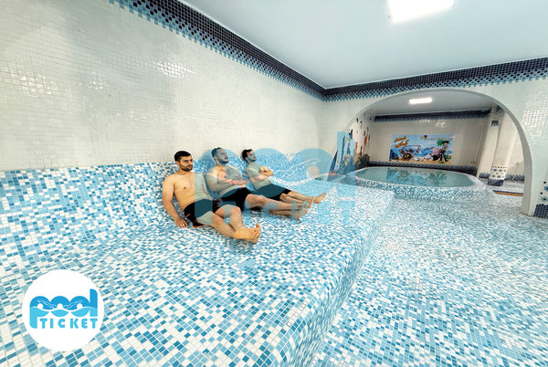 عکس محوطه استخر طاق کسری اقدسیه تهران