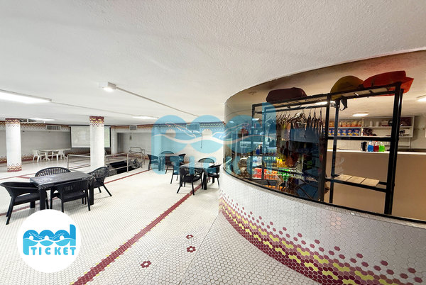 تصویر بوفه و سالن غذاخوری استخر طاق کسری اقدسیه تهران