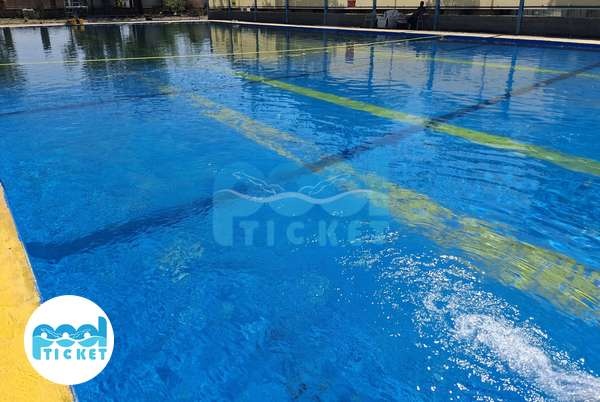 عکس استخر روباز بندر شرف‌خانه شبستر