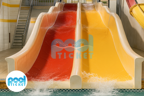 تصویر سرسره پارک آبی دلفین همدان (قروه درگزین)