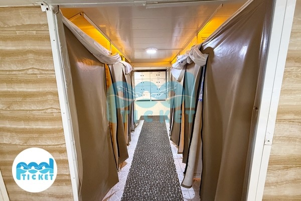 رخت‌کن استخر واترلند شیراز عکس‌ها