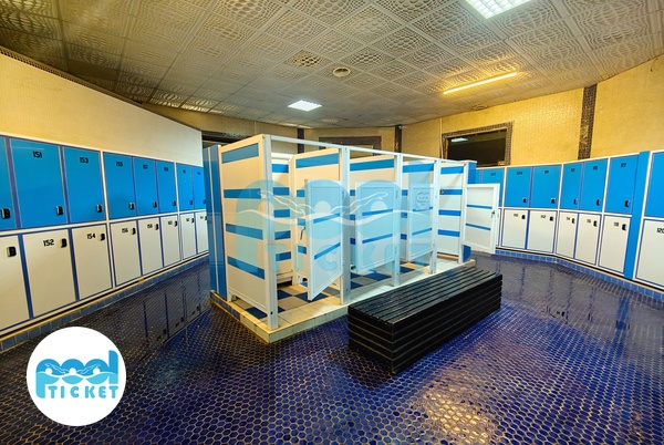 تصویر کمد‌ها و رختنکن استخر برق آلستوم تهران