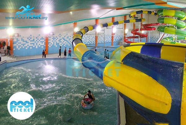 تصاویر سرسره های پارک آبی موج های آبی باران یزد