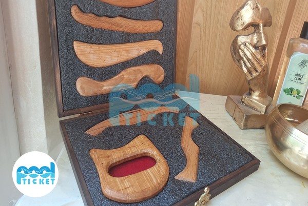 گراستون چوبی مرکز ماساژ مانا طرقبه مشهد