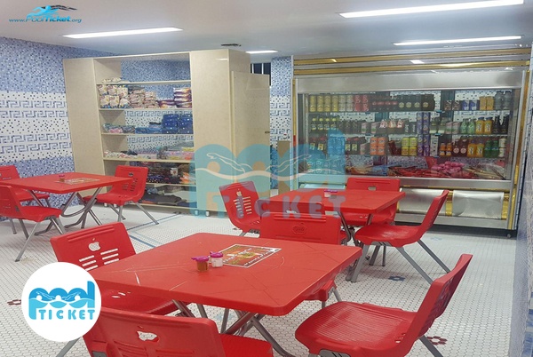 بوفه استخر مروارید شهر قدس تهران عکس‌ها